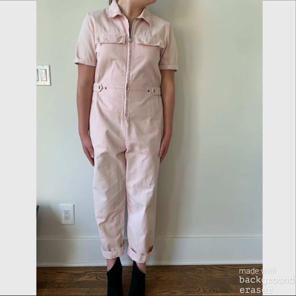 ASOS pale blush boiler suit / jumpsuit